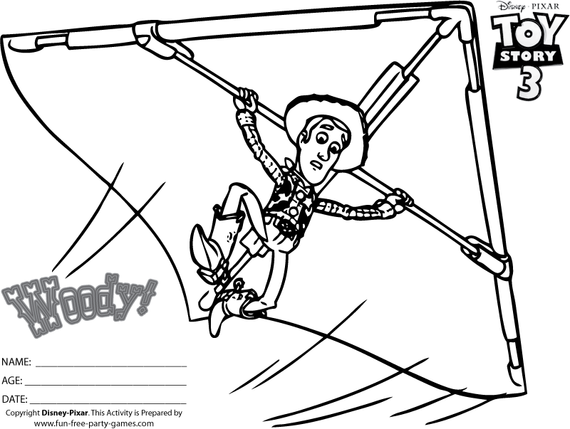 Plansa de colorat cu Toy Story 44 100